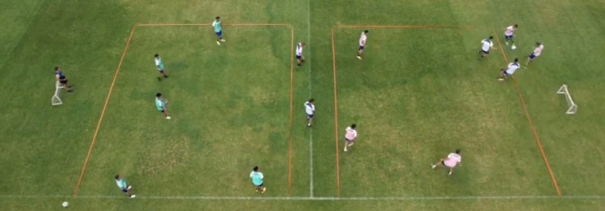 Club-Almagro, cuerpo técnico, Norberto Paparatto y Christian Ferreyra. Circulación bajo presión, perfiles. Maximiliano Arocena.